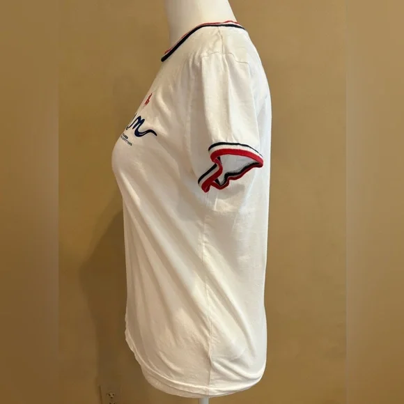 Ralph Lauren Women's US Open Logo Cotton Tee in Pure White XS - Picture 7 of 16